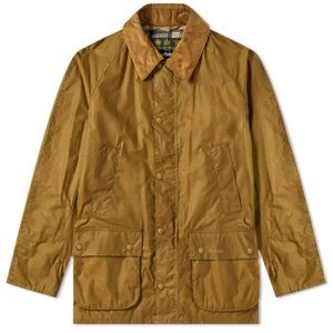 Barbour Lightweight ASHBY Sand Tan Waxed Cotton Jacket + Matching Hood - Large